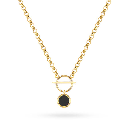 Diese Halskette aus 14-karätigem Gold ist ein exklusives Schmuckstück. Perfekt als Geschenk.