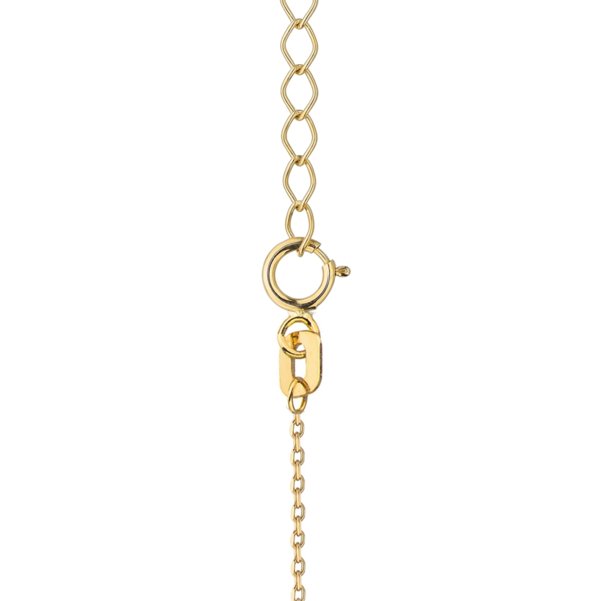 Diese Halskette aus 14-karätigem Gold ist ein exklusives Schmuckstück. Perfekt als Geschenk.