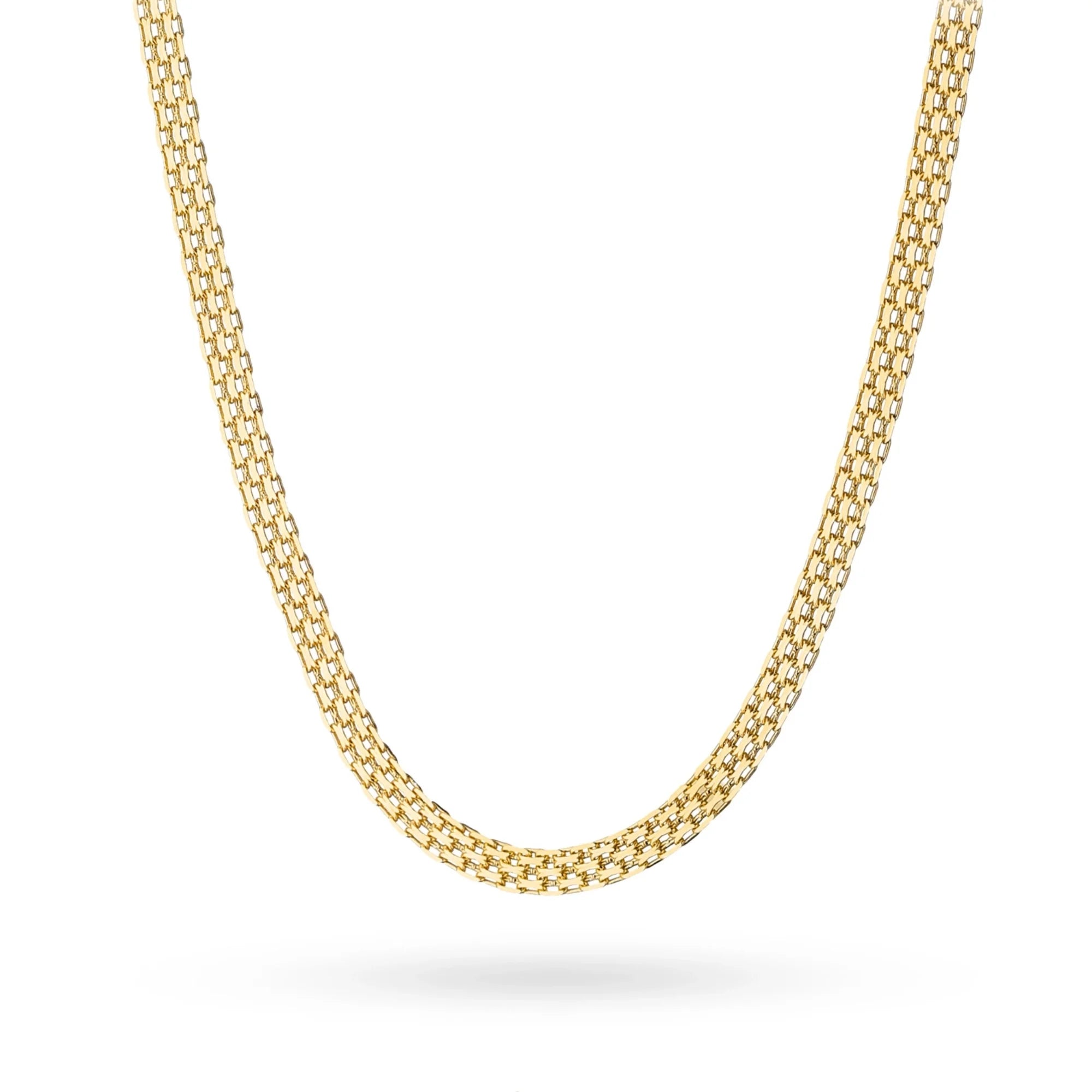 Diese 14-karätige Goldkette mit Ankergeflecht ist ein exklusives Schmuckstück. Perfekt als Geschenk.