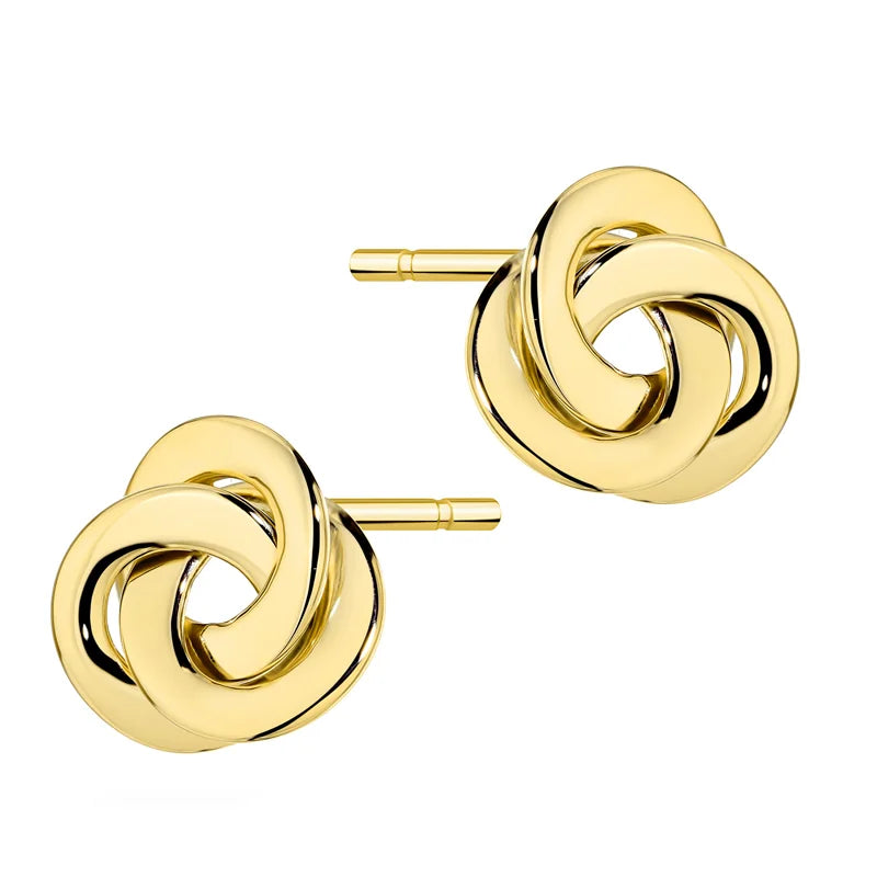 These twisted braided geometric 14k gold earrings are exclusive accessory. Earrings are a stud clasp. Earrings are packaged in elegant box, perfect for a gift