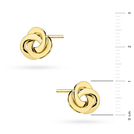 These twisted braided geometric 14k gold earrings are exclusive accessory. Earrings are a stud clasp. Earrings are packaged in elegant box, perfect for a gift