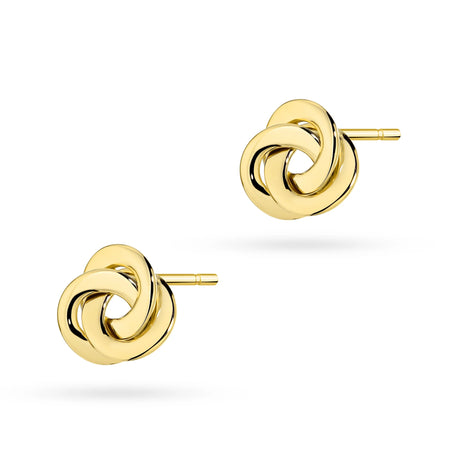These twisted braided geometric 14k gold earrings are exclusive accessory. Earrings are a stud clasp. Earrings are packaged in elegant box, perfect for a gift