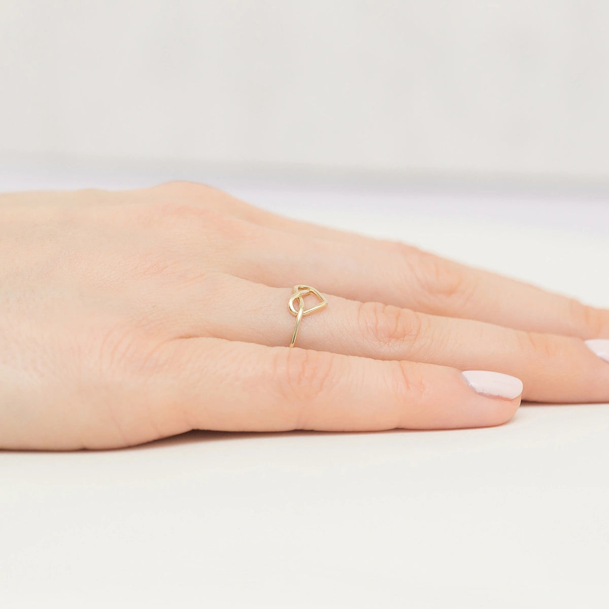 Gold 14k(585) heart-shaped ring.  Is packaged in an elegant box, which is perfect for giving as a gift. 