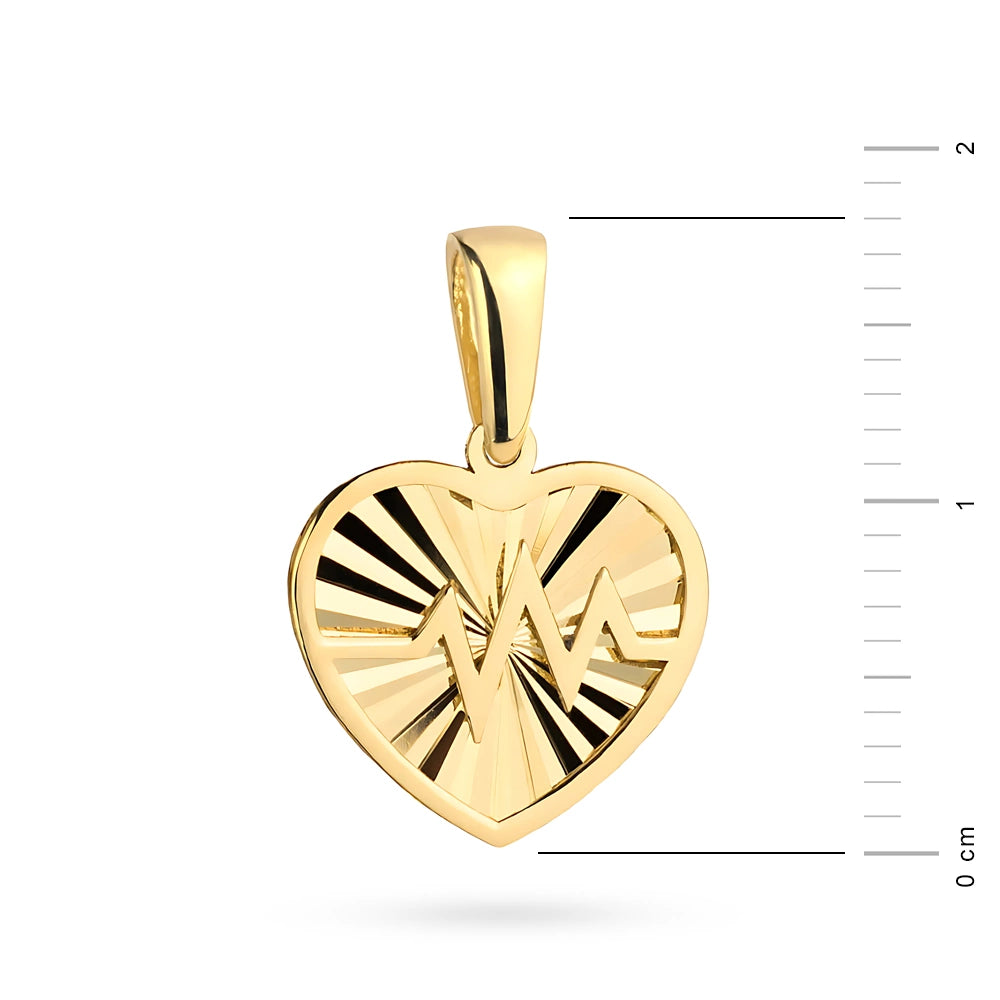 14-carat gold pendant is created by jewelers with exquisite attention to detail. Excellent choice as a gift.