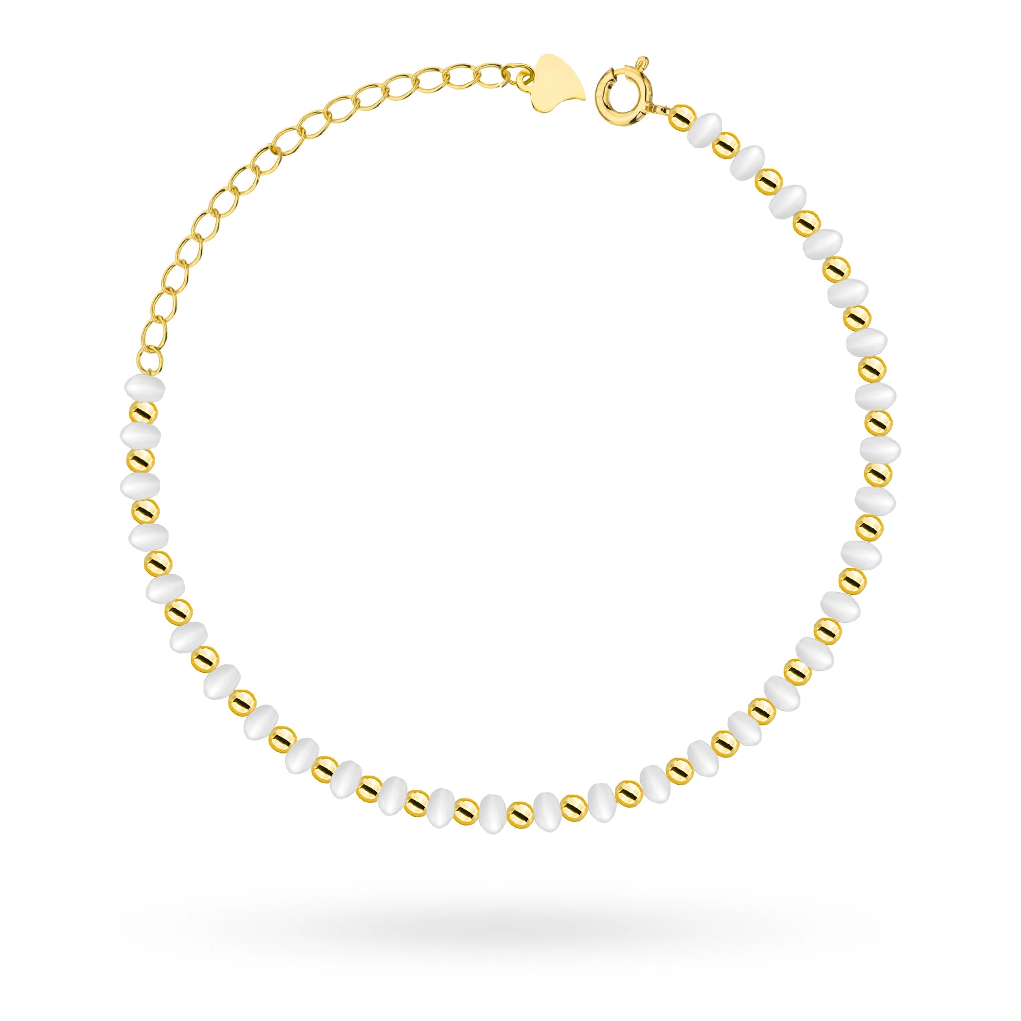 Gold-plated Silber(925) bracelet with pearls. Order gift for mother, girlfriend or fiancee.