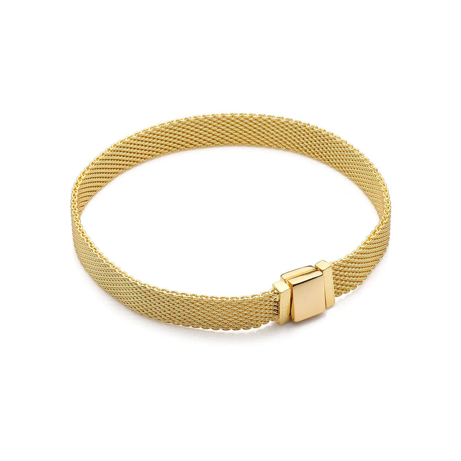 Gold-plated Silver(925) Delicate Classic Bracelet | Elegant Shine & Timeless Style
