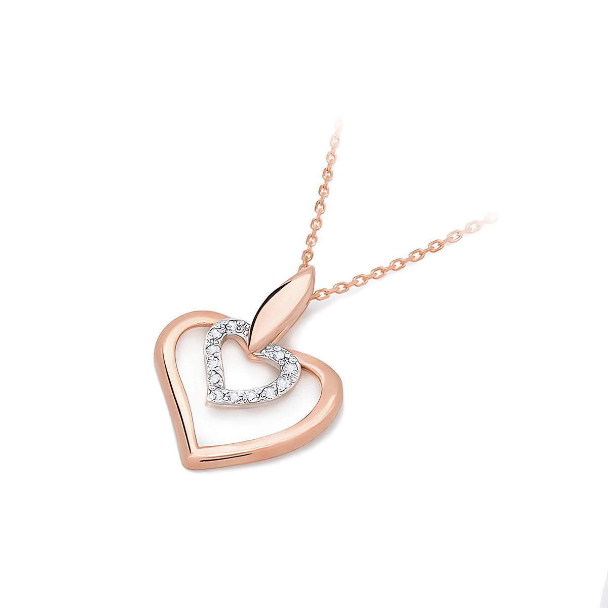 Anhänger aus 14-karätigem (585) Gold. Unser Geschäft bietet Ketten, Anhänger, Ringe an. Besetzt mit 12 Diamanten von 0,06 ct. Ein einzigartiges und zeitloses Geschenk für sie.