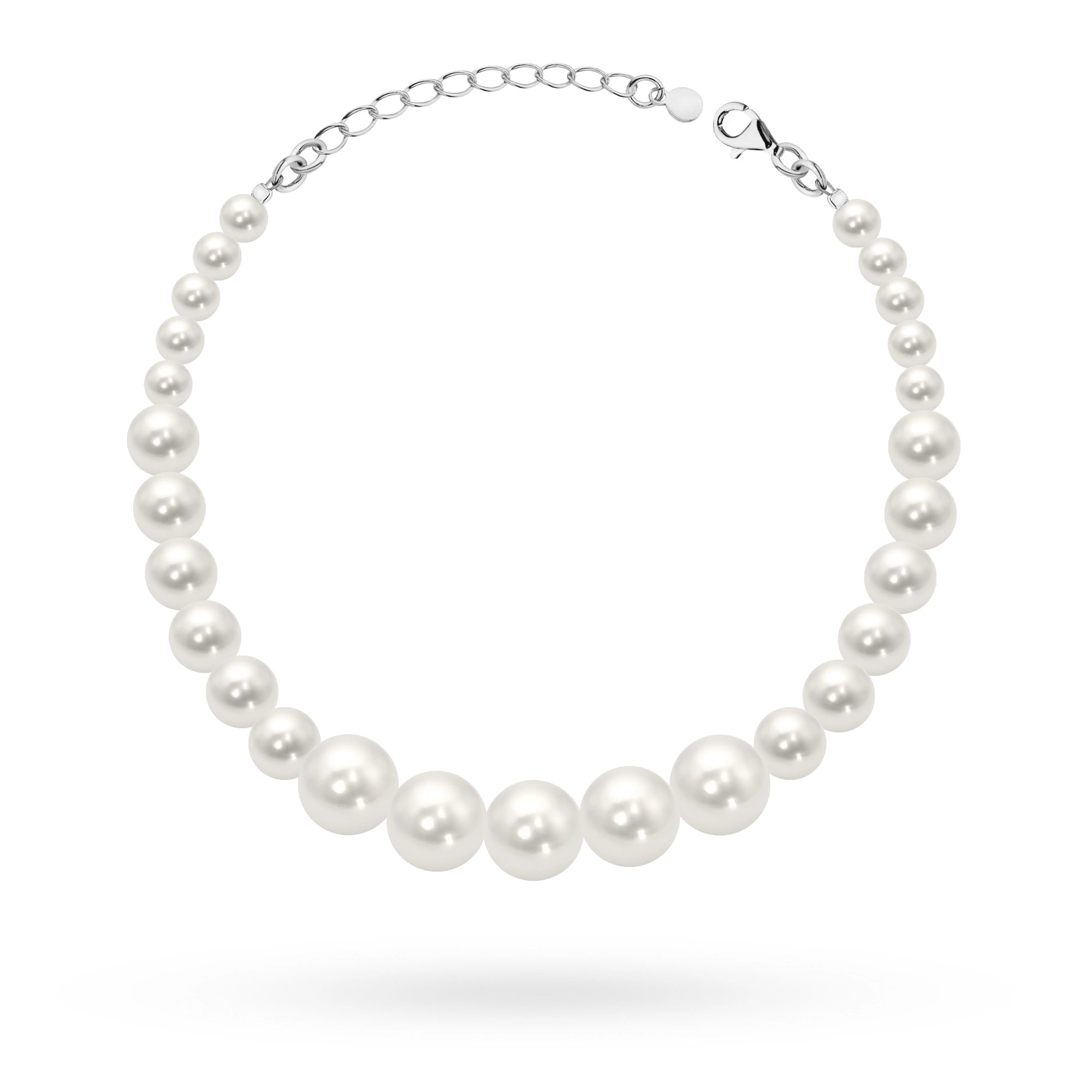 Silver (925) bridal bracelet with pearls in vintage style. Order gift for mother, girlfriend or fiancee.