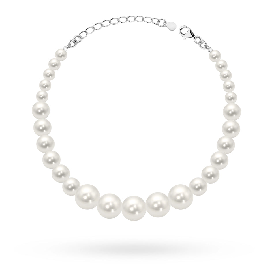 Silver (925) bridal bracelet with pearls in vintage style. Order gift for mother, girlfriend or fiancee.