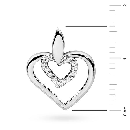 Anhänger aus 14-karätigem (585) Gold. Unser Geschäft bietet Ketten, Anhänger, Ringe an. Besetzt mit 12 Diamanten von 0,06 ct. Ein einzigartiges und zeitloses Geschenk für sie.